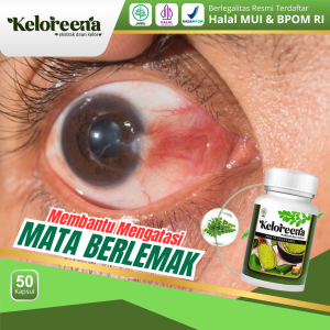 Keloreena 100% Asli - Obat Mata Berlemak Pembersih Pterygium Lamad Pada Selaput Putih Mata Merah