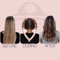 Heatless Curling Rod Headband No Heat Silk Ribbon Curling Rod Hair Roller Curls with Hair Claw Clip Lazy Natural Soft Wave DIY Hair Rollers Styling Tool for Sleep in Overnight. 