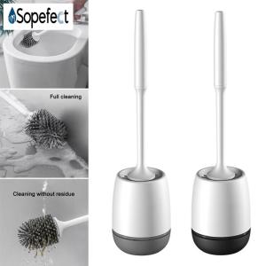 Sopefect Toilet Brush Holder Upgraded Modern Design with Soft Bristle Bathroom Toilet Bowl Brush 1 Set (toilet brush with stand)