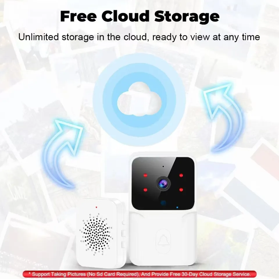 Kebidumei Smart Wifi Video Doorbell Wireless HD Camera PIR Motion