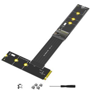 M.2 Solid Disk Extender Cable 30CM For PCIe3.0/2.0/PCIE4.0 Double Protocols M.2 Solid Disks 2230/2242/2260/2280 Models
