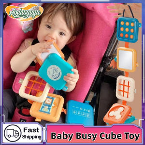 Aoduoyaya Baby ABS Folding Puzzle Multifunctional Stacking Toy Kids Busy Board Cube Educational Sensory Toys