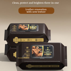 ✨ Upgrade Practical Wet Wipes / Cleaning Wipes / Care Wipes Nourish & Prevent Leather Care Instant Wipe Non-gloss Moisturizing Cleaning Wipes For Car Interior Cleaning