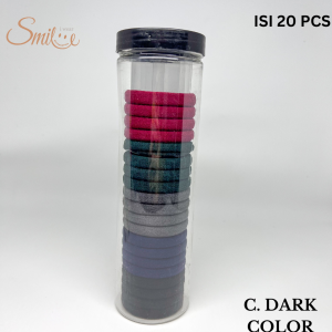 IKAT RAMBUT DONAT TABUNG SEAMLESS RUBBER BAND 20PCS/IKAT RAMBUT DONAT PREMIUM/IKAT RAMBUT ELASTIS/KARET RAMBUT DONUT PREMIUM