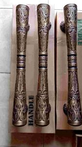 Handle Pintu Gada ukir/ Handle Pintu Kuningan/ Handle Pintu Antik/ Handle Pintu klasik/ Pegangan Pintu/ Tarikan Pintu
