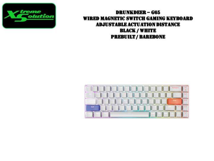 DrunkDeer G65 - Wired Magnetic Switch Gaming Keyboard | Adjustable