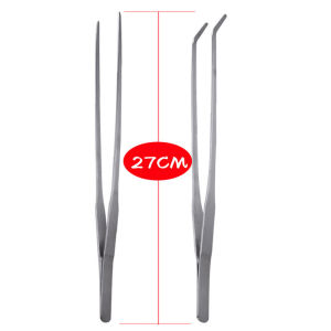 พร้อมส่ง ซื้อ1แถม1 ฟอร์เซป Forcep สเเตนเลส ความยาว 27 ซม. ที่คีบเพชร คีมหนีบ ที่คีบต้นไม้ ตกแต่งตู้ปลา ตกเเต่งจานอาหาร ให้อาหารสัตว์