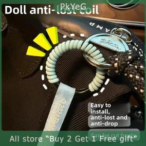 [COD] PkYeG KITCHEN 2pcs Labu Anti Drop Buckle Silicone Rope Keychain Protection Ring Colorful Winding Fixed Anti Drop