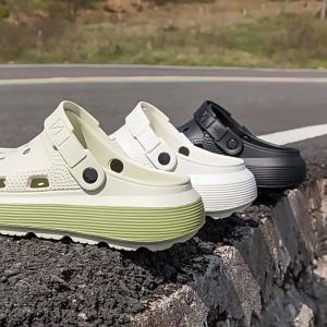 2025 Simple Clog Sandals For Beach And Outdoor Non-Slip Thick-Soled Closed-Toe WomenS Summer Slippers For Outdoor Wear