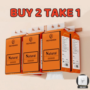 【BUY 1 TAKE 1】Orange Highend Tissue Facial Tissue Hanging Wall Tissue Tissue Paper Large Size Paper Super Tough Toilet Paper