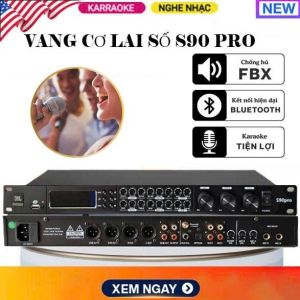 Vang Cơ Lai Số JB S90 Chống Hú Tự Động Nâng Tiếng Hát xử lý âm thanh Echo Delay Reverb Chỉnh Music Micro Và Effect Cho Âm Hay Mượt Mà Trong Trẻo.