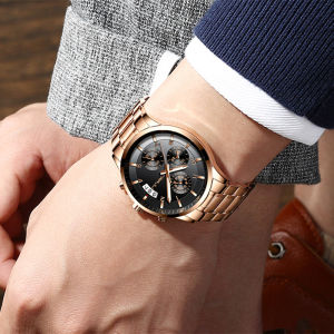 CRRJU Mens Watch Men Luxury Waterproof Watches Fashion Business Stainless Steel Date Quartz Watch For Men relogio masculino