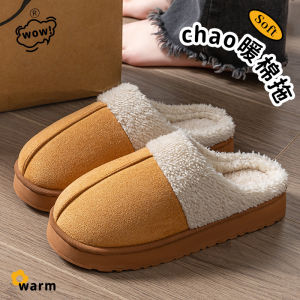 Free Shipping New Autumn And Winter Styles Of Cotton Slippers For Women Non-Slip Indoor Slippers MenS Snow Boots Plush And Warm Slippers And CoupleS Postpartum Cotton Shoes