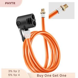 PHYTR HOT 70 80 120CM Bike Air Pump Extension Tube Pump Bicycle Hose Air Pump Connector Bike Air Pump Tire Inflator Nozzles Accessories