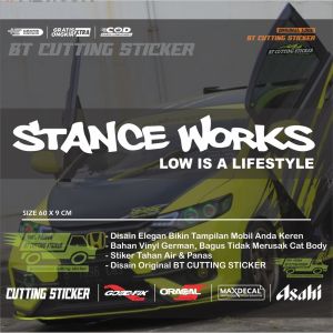 BT Stiker stance works stiker mobil stiker kaca mobil sticker lucu sticker unik stiker mobil keren