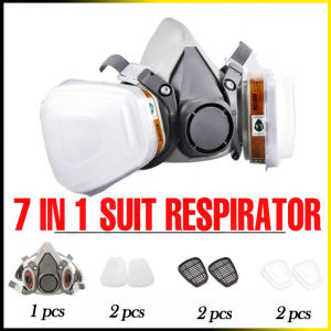 16 piece set 6200 Chemical Industrial Spray Paint Respirator Anti Gas Mask 7 In 1 Suit Anti-pesticide Formaldehyde Safety Work Filter Dust Mask paint mask respirator mask gas mask full face gas mask respirator for chemical