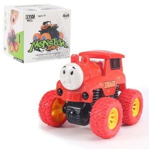 Lokomotif penggerak empat roda kendaraan off-road mainan mobil inersia