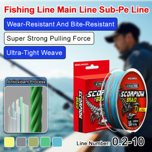 Super Long Casting Fishing Line Low Twist High Flexibility Durable PE Line for Outdoor Fishing Enthusiasts
