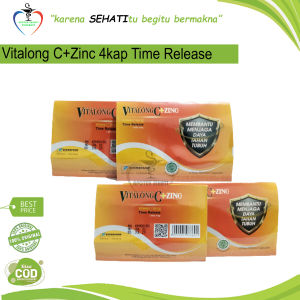 VITALONG C PLUS ZINK PER STRIP ISI 4 TAB SUPLEMEN DAYA TAHAN TUBUH