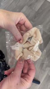 Airtag Hair Scrunchies With Zipper Pocket Hidden Airtag Mitag Tag Holder Pocket Scrunchie for Hide Money Elastic Hair Ties Ponytail Holder Accessories for Thin Fine Curly Hair