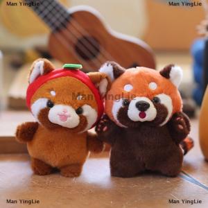 [COD] Man YingLie Cute Cartoon Simulation Red Panda Plush Toy Pendant Soft Stuffed Doll Keychain Backpack Hanging Decoration For Kids Gifts