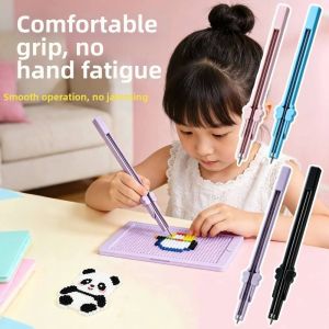 PWD0442 Handheld Storable Bead Pen 2.6mm Efficient Press-Type Bead Pen Easy To Use Time-Saving Automatic Fuse Bead Pen DIY Craft Projects