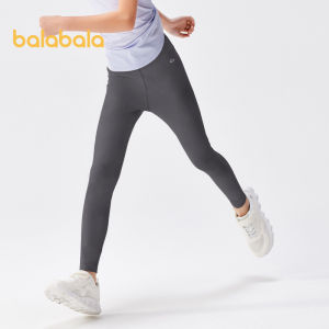 Balabala Girls Pants Childrens Leggings Summer Medium And Large Childrens Pants Printed Knit Cool Casual Pants Trend