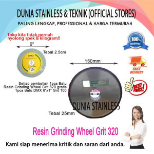 Batu Gosok Resin Grinding Grit 320 + DMX 6x1 grit 100 aksesoris teknik bengkel