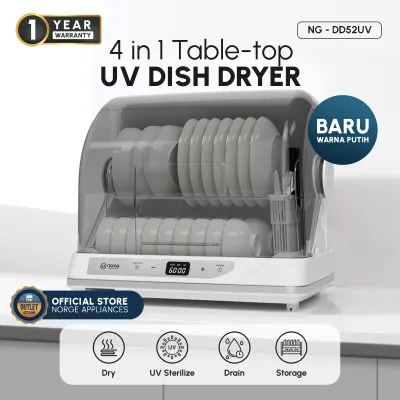 [TERMURAH] Norge 4 in 1 Table-top UV Dish Dryer| Sterilizer Alat Makan |Steril Botol Asi