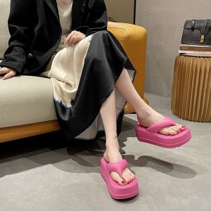 New Summer EVA Thick-Soled 7Cm Flip-Flops For Women Height-Increasing Soft-Soled Non-Slip Trendy Ins Style
