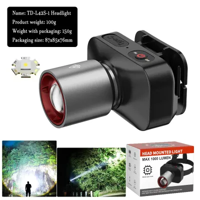 Diving Headlight Super Bright Flashlight Rechargeable Head-Mounted Underwater Lighting Waterproof High Power Fishing Headlamp Searchlight original