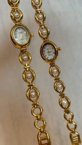 LSVTR New model hot-selling on Douyin direct from the manufacturer foreign trade vintage light luxury imitation pearl watch elegant bracelet watch for women
