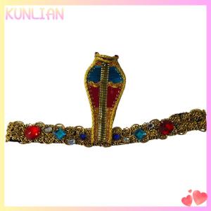 [KUNLIAN] Dành Cho Người Lớn Cosplay Cleopatra Ai Cập Rắn Headband Phụ Nữ Trang Điểm Đồ Trang Trí Đảng Hairband
