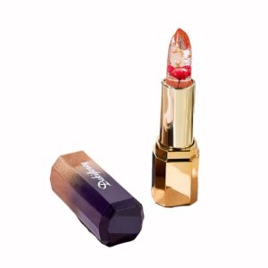 BAIXL Nuôi dưỡng Son môi đổi màu theo nhiệt độ Không thấm nước Dưỡng ẩm Son môi cánh hoa Giảm đường viền môi Cấp nước Son bóng thạch nhũ Phụ nữ