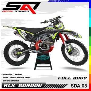 Custom Decal Stiker Full Body KLX GORDON - Dekal Sticker Variasi Motor KLX GORDON SDA.03