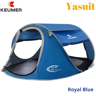 Keumer Pop Up Camping Tent Khemah Besar Instant Open Large Hiking Backpacking Outdoor Ready Stock Ship from Malaysia
