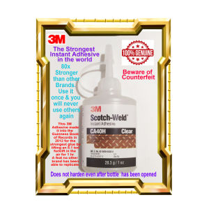 3M Scotch Weld CA40H HIGH STRENGTH Instant Adhesive Super Glue