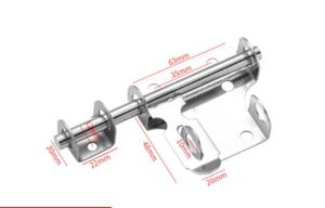 Aluminum Alloy Door Latch Hardware Sliding Barrel Bolt for Gate Safety Door Bolt Lock