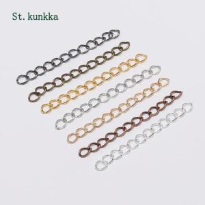 St.kunkka 100pcs/lot 50mm 70mm Necklace Extension Chain Bulk Bracelet Extended Chains Tail Extender For DIY Jewelry Making Findings