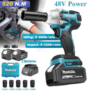 198V Brushless Electric Wrench High Torque 1/2 Inch Drive Dual-Function Drill with Pure Copper Core Motor Multi-Tool for DIY Home Motorcycle Repair Professional Power Tool Cordless Drill