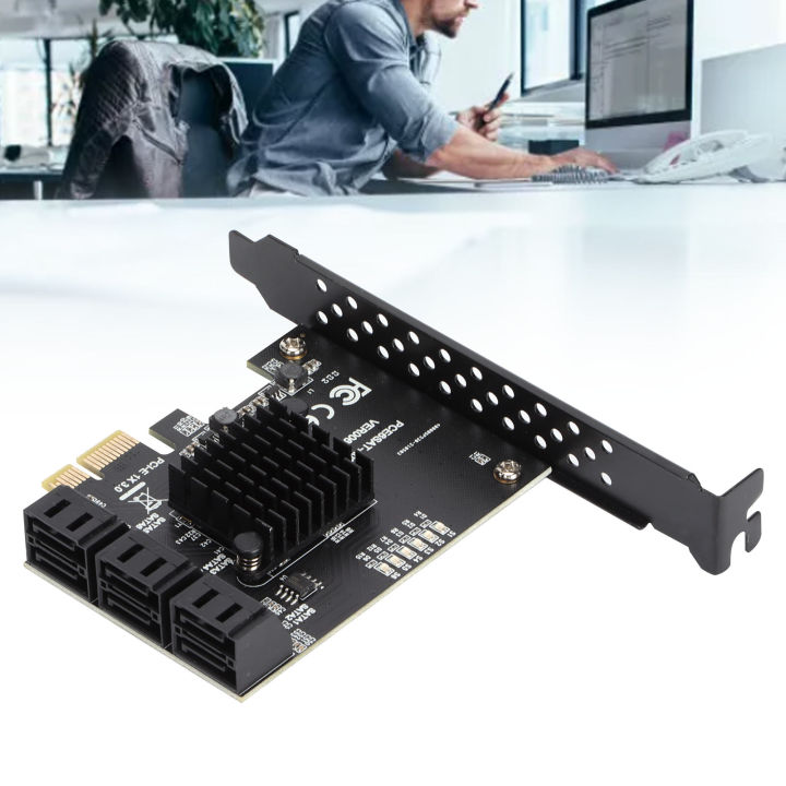 Hard Disk Expansion Card 6 Ports 6.0 Gbps High Speed PCI‑E To SATA Card ...