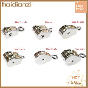 haidianzi 36 52 75mm Metal sheave zinc alloy pulley mini single double pulley for diy