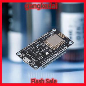 Gangke NodeMcu Lua บอร์ดพัฒนา WiFi ESP-12F ESP8266 V2.1กระดานดำไมโคร USB CH340พร้อมปุ่มแฟลชและปุ่ม RST