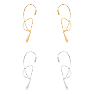 Fashionable Geometric Ear Bone Clip for Women Innovative Metal Twist Designs Without Piercing Everyday Casual Wear