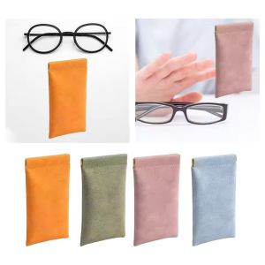 PU Leather Glasses Simple Solid Storage Bag Automatic Closed Sunglasses Bag Glasses Cover