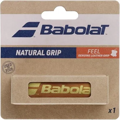 Babolat Tennis Replacement Natural Grip Genuine Leather (1.45mm)