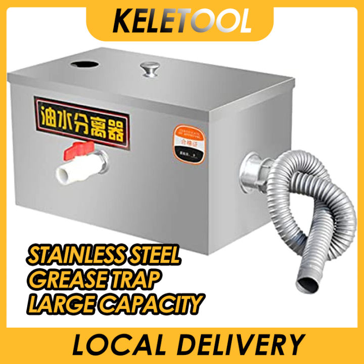 stainless steel grease trap kitchen sink grease trap waste perangkap