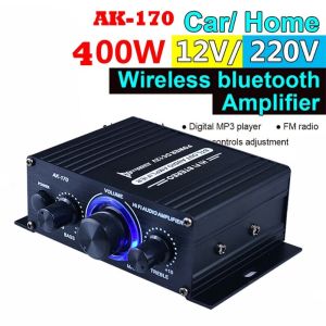 🇵🇭 800W G919 Mini Amplifier 12V/220V FM SD HiFi bluetooth 5.0 Stereo Audio Player Power Amplifier Car Home With Remote Control 2.0 Channel Car Audio Power Bass HIFI Music Play