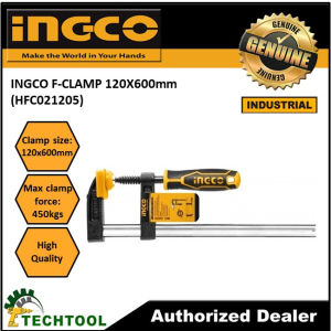 INGCO Heavy-Duty F-Clamp Set 120x600mm for Industrial & Professional Use