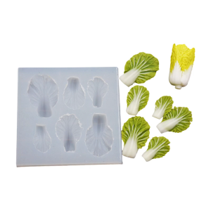 Soft and Sturdy Silicone Mould Designs for Authentic Cabbage Leaf Replicas Decoration for All Ages Daily Casual Use